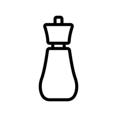 kind of salt shaker icon vector. kind of salt shaker sign. isolated contour symbol illustration