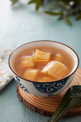 Chinese traditional dessert, cassava syrup
