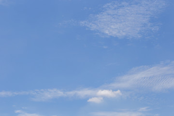 Blue sky and soft clouds on freedom day 
