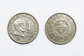 Philippine 1 Peso Coin year 2000