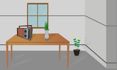 Flat Ilustration Home Decoration