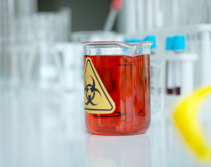 chemical or medicine or vaccine in Biochemical Lab or medical laboratories or chemistry laboratory. The concept of anti-coronavirus research .