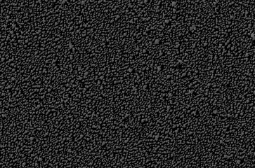 Black crystals textured background. Granules pattern abstract. 