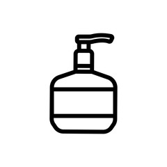 soap dispenser icon vector. soap dispenser sign. isolated contour symbol illustration