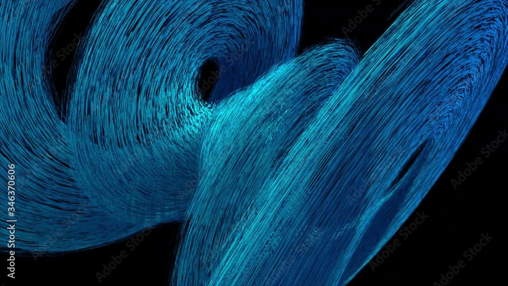 Poster dispersion abstract 3d element, computer generated. 3d rendering spiral composition, futuristic back