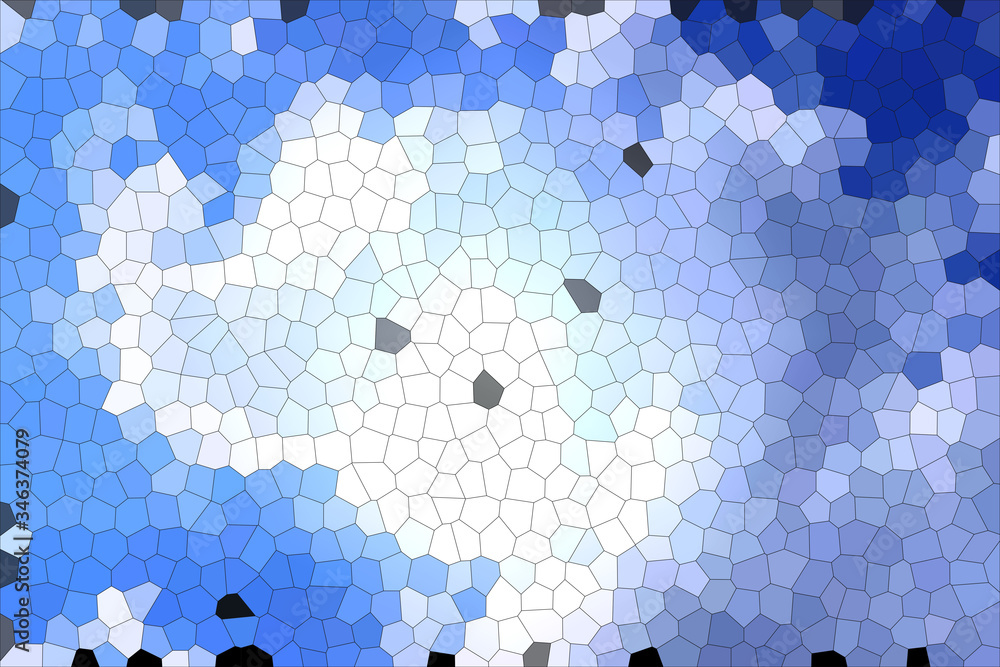 Poster blue mosaic abstract background and pattern design