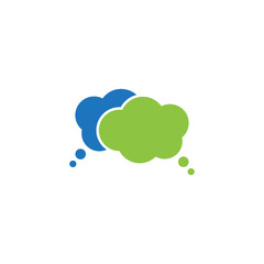 Fototapeta na wymiar Speech Bubble Icon Vector Illustration Logo