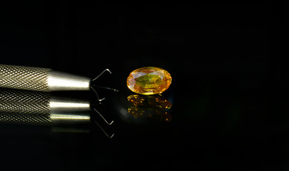 Yellow sapphire
Beautiful yellow gem Expensive luxury