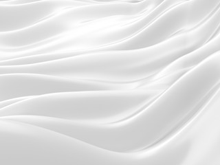 White abstract liquid wavy background