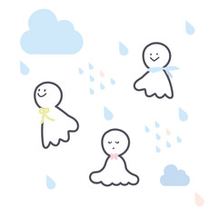 てるてるぼうず　イラスト