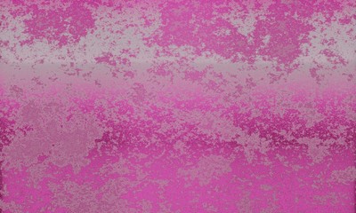 Fototapeta premium Pink and silver, metallic 3d rendering of background with grunge, rust and cracks. Background is tattered and worn. Great for walls backdrops, surfaces, metal sheets, structures, and textures.