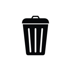 trashcan and delete icon on computer