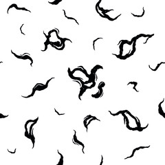 Hand Drawn Abstract Monochrome Pattern