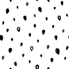 Hand Drawn Abstract Monochrome Pattern