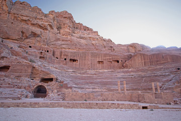 The ruins of Petra in Jordan