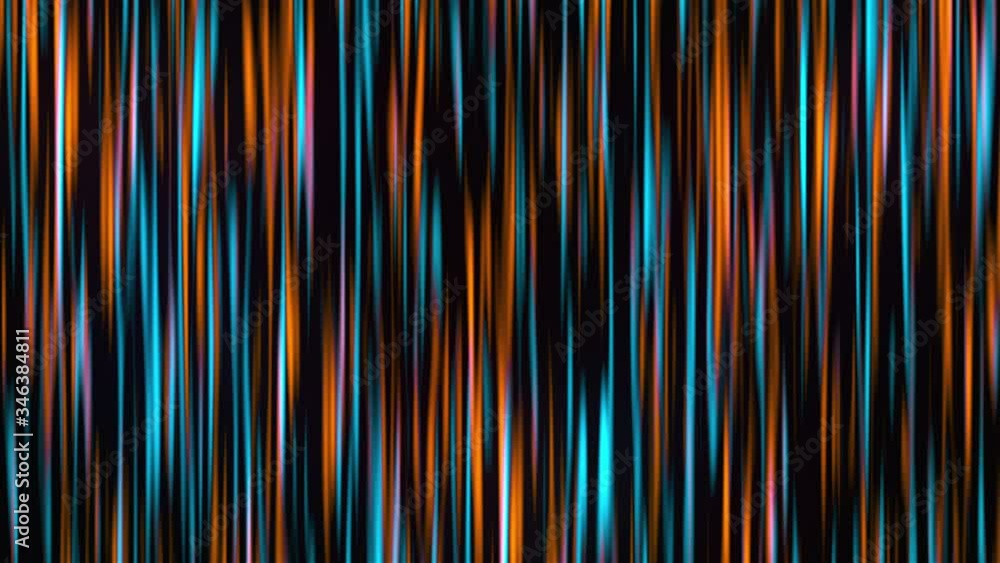 Poster many fast vertical lines, 3d rendering. computer generated colorful curtain and abstract holographic