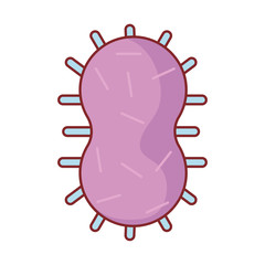 Virus flat style icon vector design