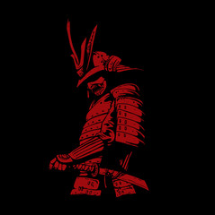 samurai character illustration