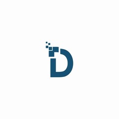 vector illustration letter D, D logo vector, D icon
