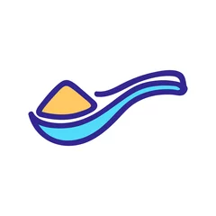 Deurstickers special spoon for rice icon vector. special spoon for rice sign. color symbol illustration © vectorwin