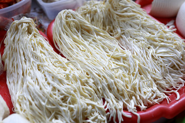 Details of soft Chechil Cheese