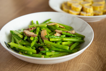 stir fried of asparagus