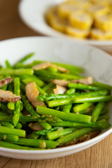 stir fried of asparagus
