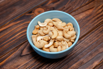 Cashews nuts is a healthy vegetarian protein nutritious food. Snacks