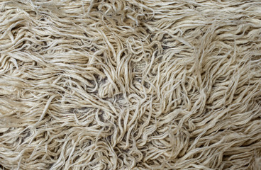 Close-up of handmade wool blanket background
