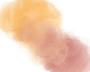 Abstract orange watercolor splashing background.color shades by hand pained on the paper

