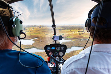 Helicopter Safari at the Okavango Delta, Botswana