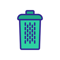 fine mesh home basket icon vector. fine mesh home basket sign. color symbol illustration