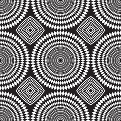 Seamless African Design Pattern in Black for Fabric and Textile Print
