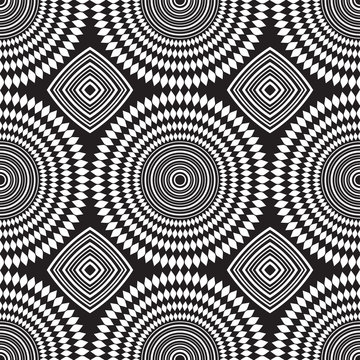 Seamless African Design Pattern in Black for Fabric and Textile Print