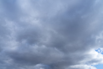 Fototapeta premium Cloudy heavy dark gray sky. sky before a thunderstorm