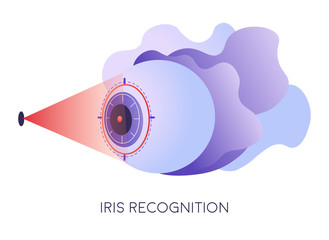 Eye recognition, scanning iris for authentication and access