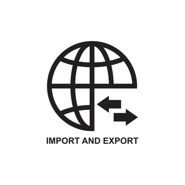 IMPORT AND EXPORT ICON , DISTRIBUTION ICON