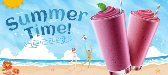 mix berry smoothie ads