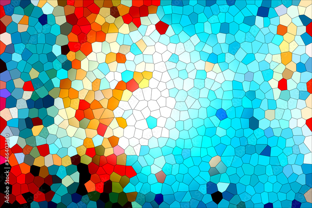 Poster mosaic abstract background and pattern design