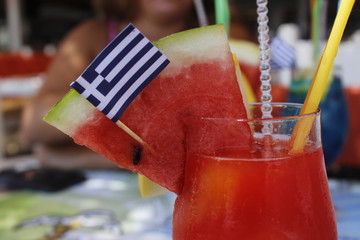 Mixed drink in Mykonos