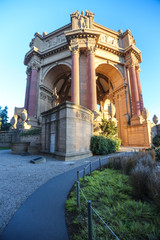 Obraz premium Greek style Palace of Fine Arts Public Park (City of San Francisco Park)