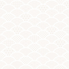 和風 伝統文様入り 四角を並べた白背景 Wall Mural lto