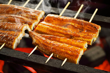 うなぎの蒲焼き　Grilled eel with soy based sauce