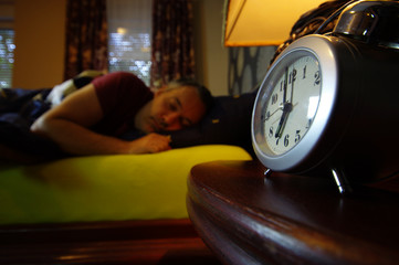 Morning wake up in the bedroom