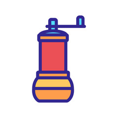 quern hand-mill icon vector. quern hand-mill sign. color symbol illustration