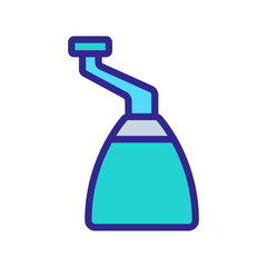 mechanical food processor icon vector. mechanical food processor sign. color symbol illustration