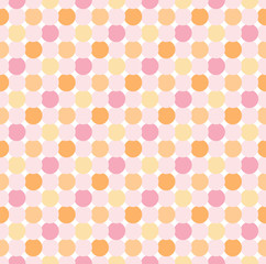 Japanese Cute Dot Vector Seamless Pattern