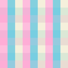 Japanese Sweet Plaid Vector Seamless Pattern