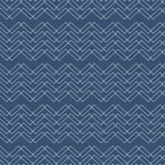 Japanese Zigzag Stripe Vector Seamless Pattern