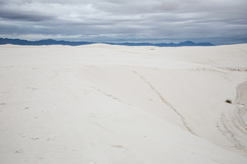 Expansive White Sand Dunes. White Sands National Park, New Mexico